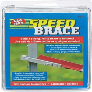 Speed Brace Fence Brace Kit Easily slips over T-post, no tools required. Build corner or end braces for all types of livestock fence