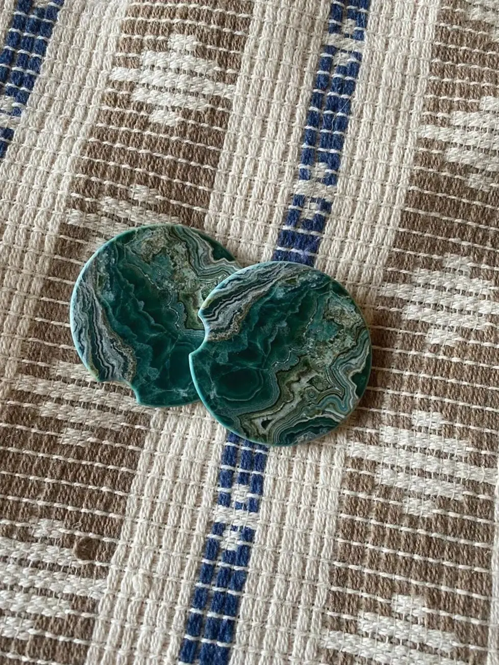 Car Coasters - Soapstone Marble Print Car Coasters
