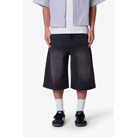 mnml Ultra Baggy Denim Shorts - Black