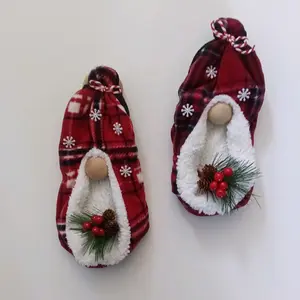 Gnome duo country Christmas wall hanger