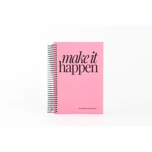 THE CORPORATE GIRL PLANNER Pink "Make It Happen" Office Notebook, Office Stationery for Corporate Professionals