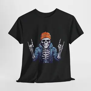 Halloween Skeleton "Rock on" T-shirt