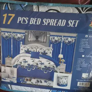 17 Piece Bedspread Set - Includes Bedspread, Sheet, Pillow Cases, and More - Perfect for Bedroom Decor