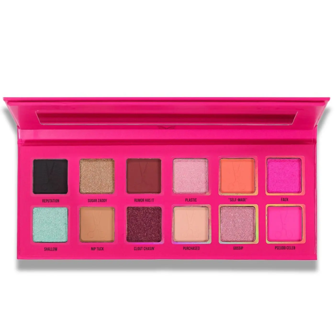 Plastic - Eye And Face Palette + 12 Vibrant Shades + Magnetic Pans