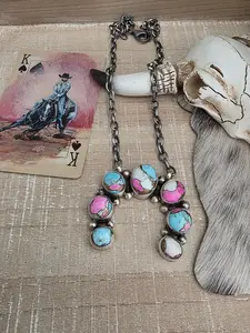 AUGUSTINE LARGO COTTON CANDY NAJA NECKLACE