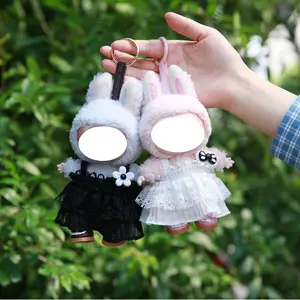 Suitable for 17cm La-Bu-Bu Dolls & Dress Set Includes One Dress + Hair Clip + Lace Shoes (doll Not Included) Doll Clothing Set