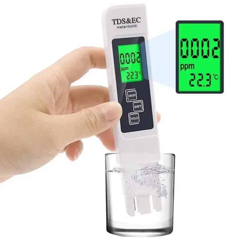 Portable 4-In-1 Digital Water Tester, 2026 Accurate TDS EC & Temperature Meter, Ideal For Aquarium & Home