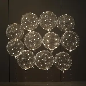 LED Light Up Balloons 20 Pack – 22" Clear Bobo Balloons with 10ft Warm White LED String Lights, 3 Light Modes, Batteries Included – Perfect for Parties, Birthdays, Weddings & Events