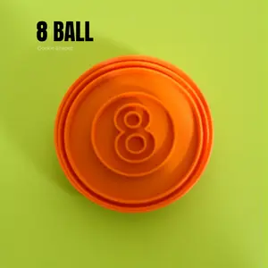 8 Ball Cookie Cutter + Stamp