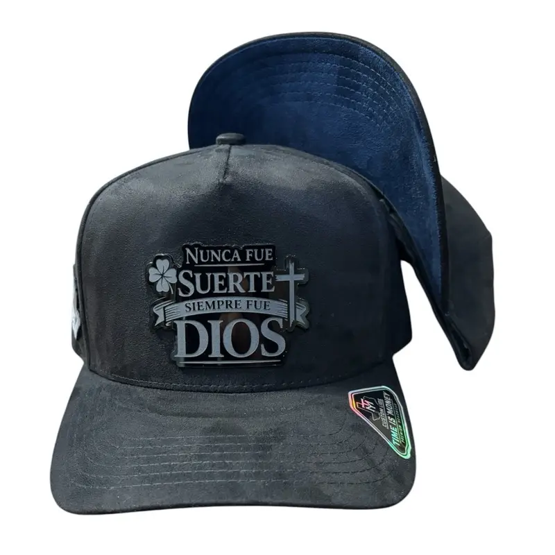 Nunca Fue Suerte Premium Snapback Baseball Cap - Unisex 6-Panel Structured Acrylic Custom Design Hat with Front Black Print, Adjustable Size Snapback Closure for Cap Enthusiasts, Snapback Hats, Black Print Hats