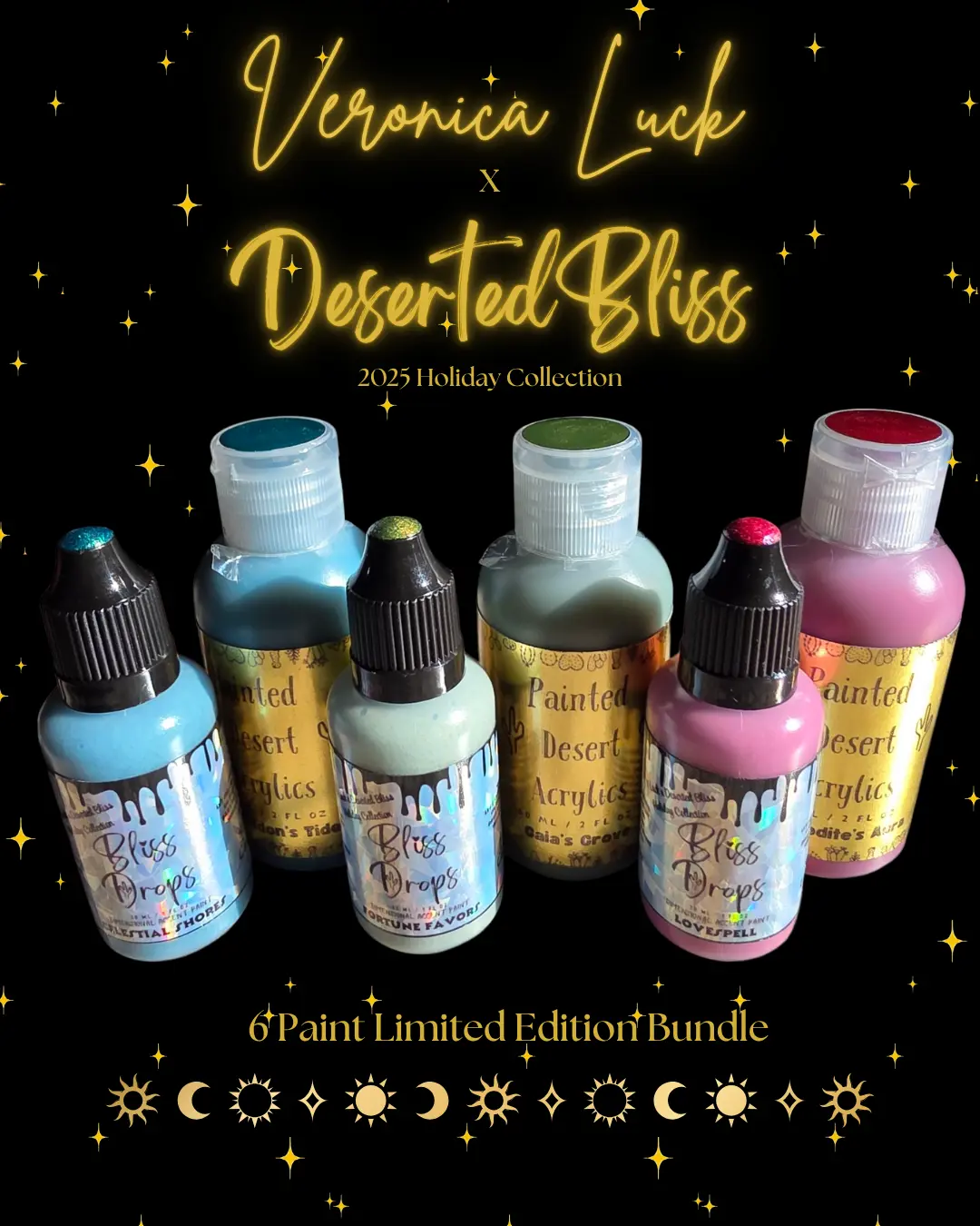 2025 Holiday Collection Bundle > Handmade Acrylic Paints > Color Shift > Crafting & Art > DIY > Painting Supplies > Mandala > Glittery, Sparkly