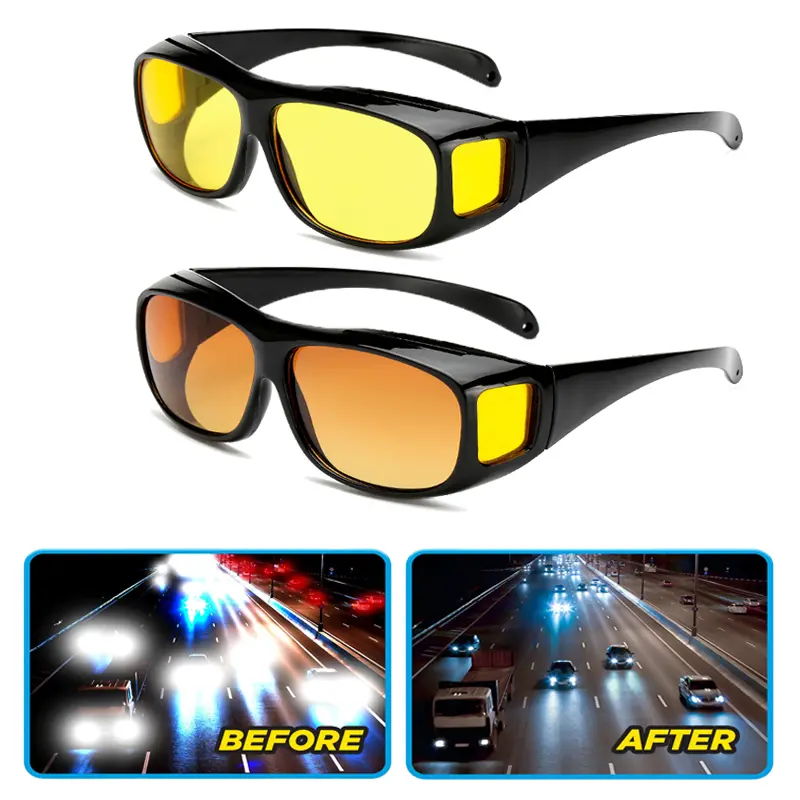 2026 Car Night Vision Driving Glasses Anti-Glare Motorcycle Bicycle Driver Goggles UV Protection Sunglasses Eyewear Car Accessries 2026 For your cars New for your car décor