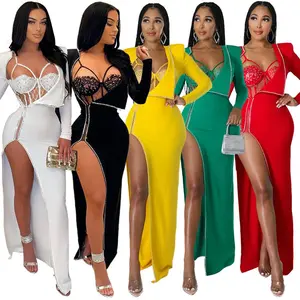 Glam Goddess Maxi with Slit