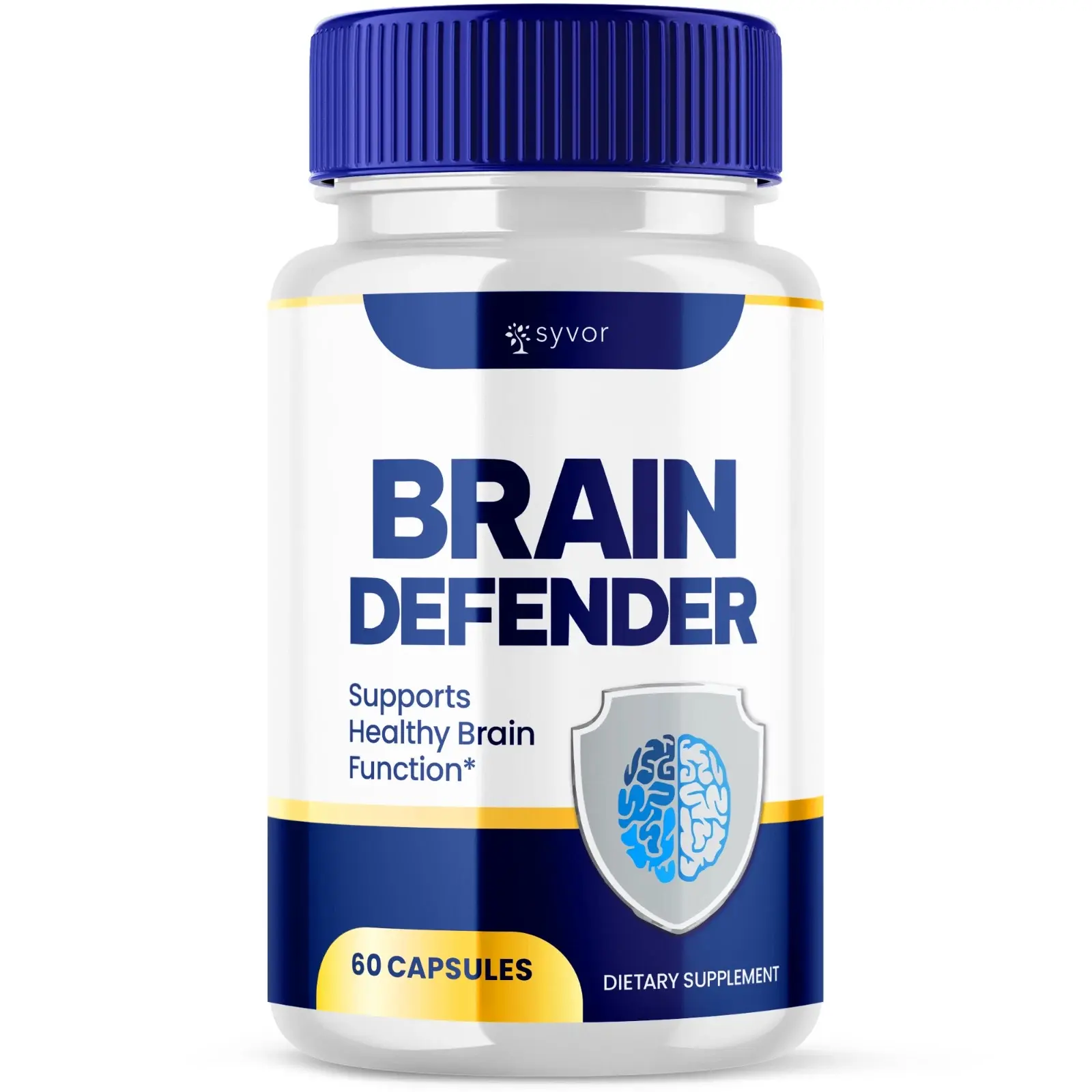 1 Pack Brain Defender Nootropic Formula Supplement Brain Health Support 60 Capsules