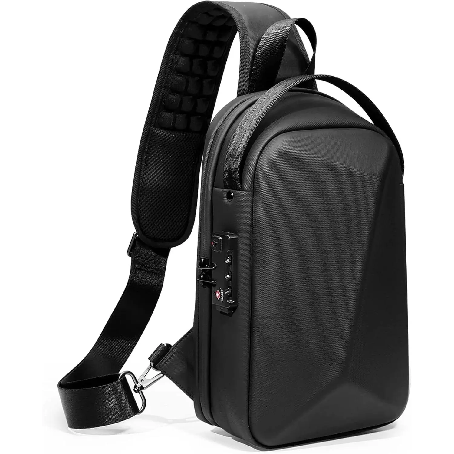 Anti- Crossbody Sling Backpack Bag for Men Hard Shell with USB,  Pack Lock  10.2 inch Single Strap for Travel Hiking