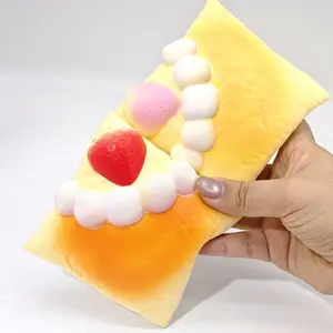 MHM Squishy Series Strawberry Mille-Feuille Slow-Bounce Stress Relief Simulator