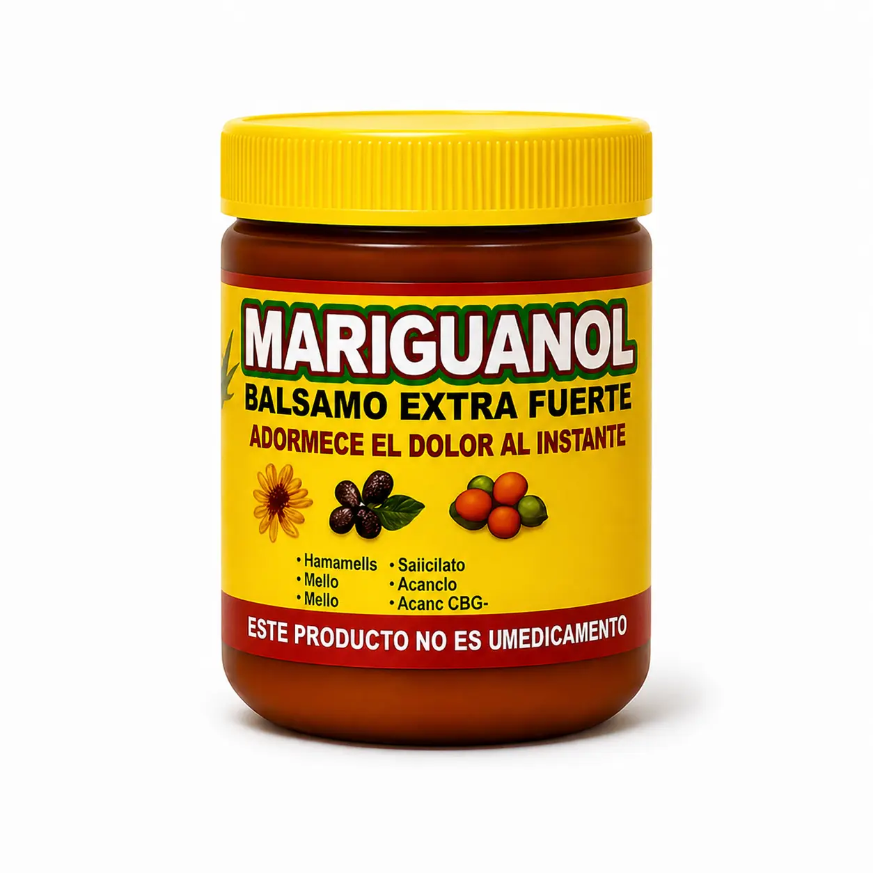 VIRAL Mariguanol Reforzado Extra Fuerte Massage Gel Balm – 125g Jar – External Use Only – Relaxing Massage Formula for Everyday Use – Ideal After a Long Day of Work or Activity