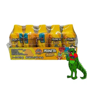 Peloneta Del Puesto - Mango Flavored Hard Candy Lollipop with Chili Powder, 10 pieces