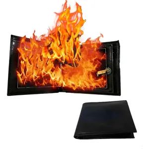 Easter gift Magic Trick Fire Flaming Wallet, Leather, Inconceivable Street Show Prop, Prank, Magician Wallets, Close-up Magic, Pros, Professional Cool Tricks (large area)