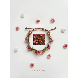 [NEW] Handmade Tropical Flower Bracelet – Summer Bubble Beaded Bracelet, Colorful Gift