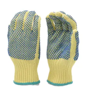 G & F Products 1670 Cut Resistant Work Gloves, 100% Kevlar Knit Work Gloves, Make by DuPont Kevlar, Protective Gloves to Secure Your Hands From Scrapes, Cuts In Kitchen, Wood Carving, Carpentry & DEA, Yellow