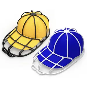 1/2pcs Machine Washable Hat Protector Set - Open Mesh Design, Double-Layer Hat Rack and Laundry Bag for Baseball Caps, Hats, Visors - Dishwasher Safe, Stackable Laundry Room Organiser for Home, Travel, Laundry Room - Ideal for Sports Enthusiasts