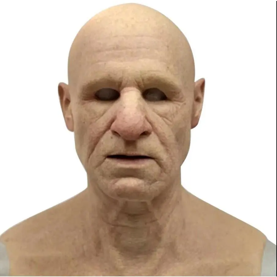 Realistic Bald Old Man Mask,Breaking Walter White Mask Adult Halloween Party Props Latex(Sheet) Realistic Bald Old Man Mask,Breaking Walter White Mask Adult Halloween Party Props Latex(Sheet)