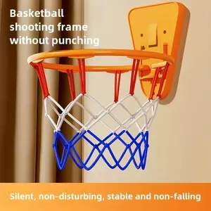 Drill-Free Basketball Hoop, Silent Wall-Mounted Foldable Basketball Rack, Basketball Goal, Perfect for Leisure Entertainment, Ideal Gift for Basketball Lovers