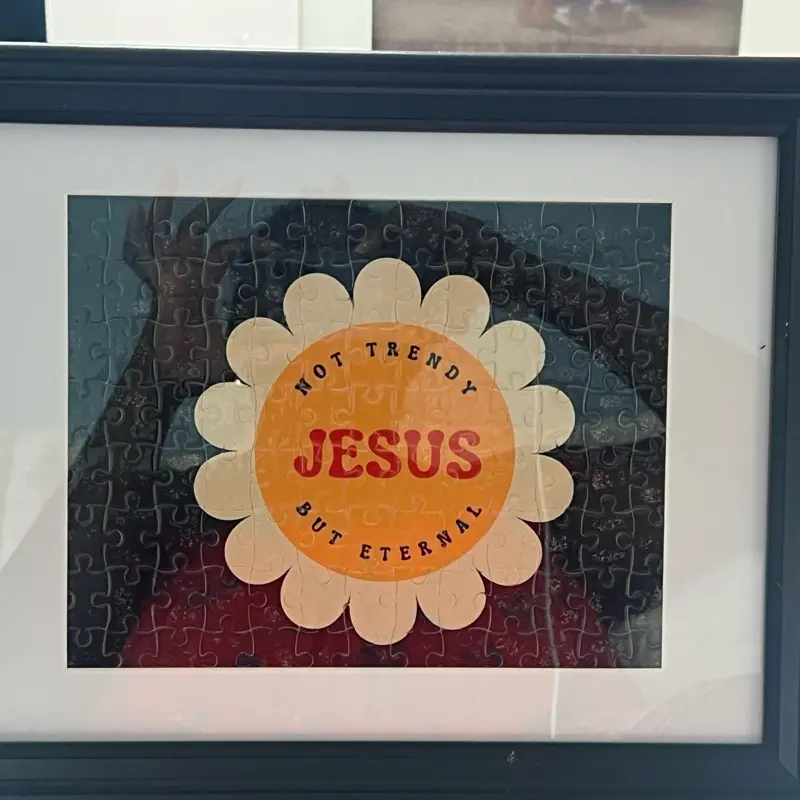 Bible lessons in a picture frame