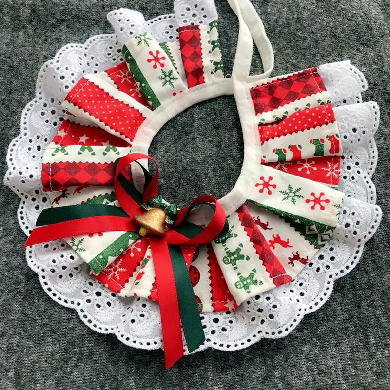 Christmas Plaid Pet Bib