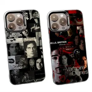 D-Damon S-Salvatore Unique Artistic Phone Cases For iPhone 17 16 15 14 13 12 11 Promax Pro Air Plus IMD Matte Black Shockproof Cover Protection Gifts For Christmas Halloween Birthday
