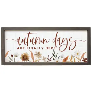 Sincere Surroundings 24" Autumn Days FarmhouseFrame Art