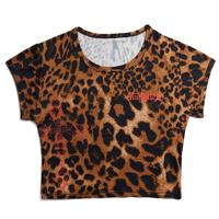 Von Dutch Leopard Chopper Cross Baby Tee