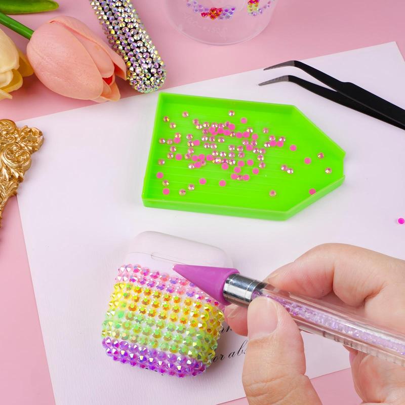 20000Pcs Resin Jelly Rhinestones Multicolor 3mm Flatback Rainbow Gems Bedazzling Crystal with 5Pcs 2.5g Jewelry Glue Rhinestone Picker for DIY Crafting Clothes Shoes Nail Art