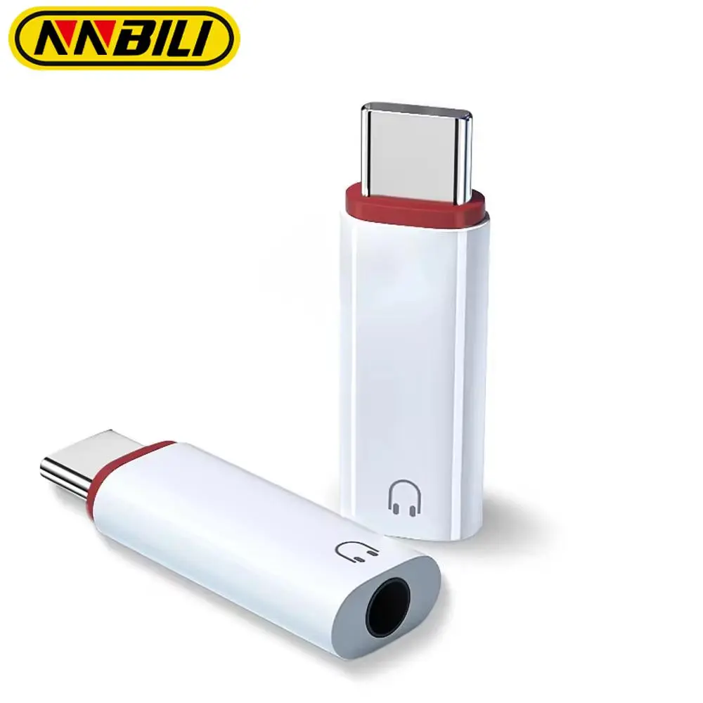 NNBILI Type C to 3.5mm Earphone Adapter, Type C Wired, 1 Count USB C Audio Converter, Headphone Connector for iPhone 15 Samsung, Phone Accessories, Audio Accessory