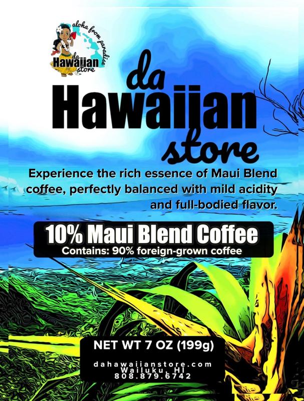 Hawaiian Store 10% Maui Blend & 100% Hawaiian Coffee – Smooth and Freshly Roasted