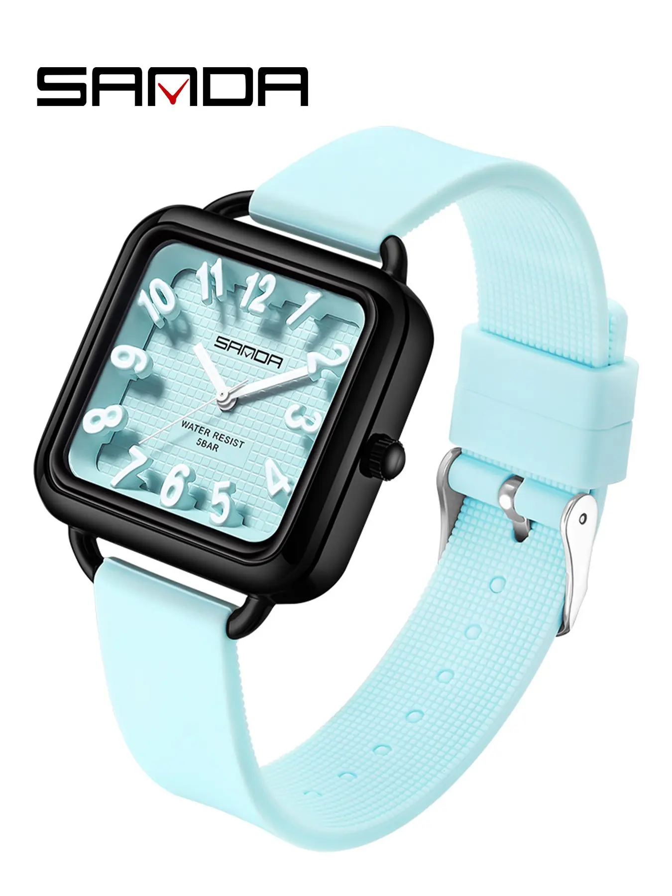 Women's Quartz Watch, Fashion Casual Style, Waterproof, Square Dial Watch, Zinc Alloy Case, Soft Silicone Band, Comfortable Wear, Fashionable Waterproof Watch, Casual Quartz Analog, Casual Wristwatch, Gift Idea for All Ages, Analog Watches
