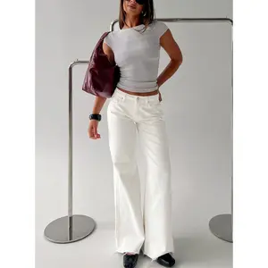 Darla Low Rise Straight Leg Jean White