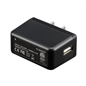 USB Wall Charger - 5V 2A AC Power Adapter with  Plug for Phone, Tablet and Other Related USB  Devices Small and Lightweight - Designed for Safety