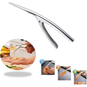Stainless Steel Prawn Peeler Shrimp Deveiner Peel Device Creative Kitchen Tools
