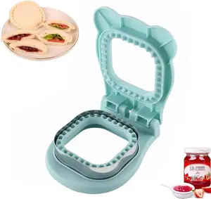 Sandwich  and Sealer, Uncrustables Sandwich Maker for Making Lunchtime EasierSquare Sandwich Uncrustable  for  Breakfast and Lunches (Square Light Blue)