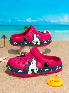 Kids Hole Shoes, Lightweight Comfortable Fashion Casual Beach Slide Sandals, Water Resistant, My Little Pony Cartoon Pattern Fun Patterns, One-Step Garden Shoes, Lightweight Waterproof Sandals