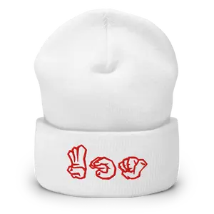 BCA Sign Language Embroidered Beanie