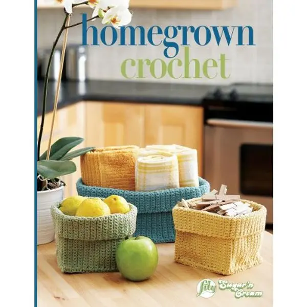 USED Book - Homegrown Crochet-35+ Projects that are Fast to Finish and Both Useful and Decorative by Sugar & Cream Yarns (Paperback) - english