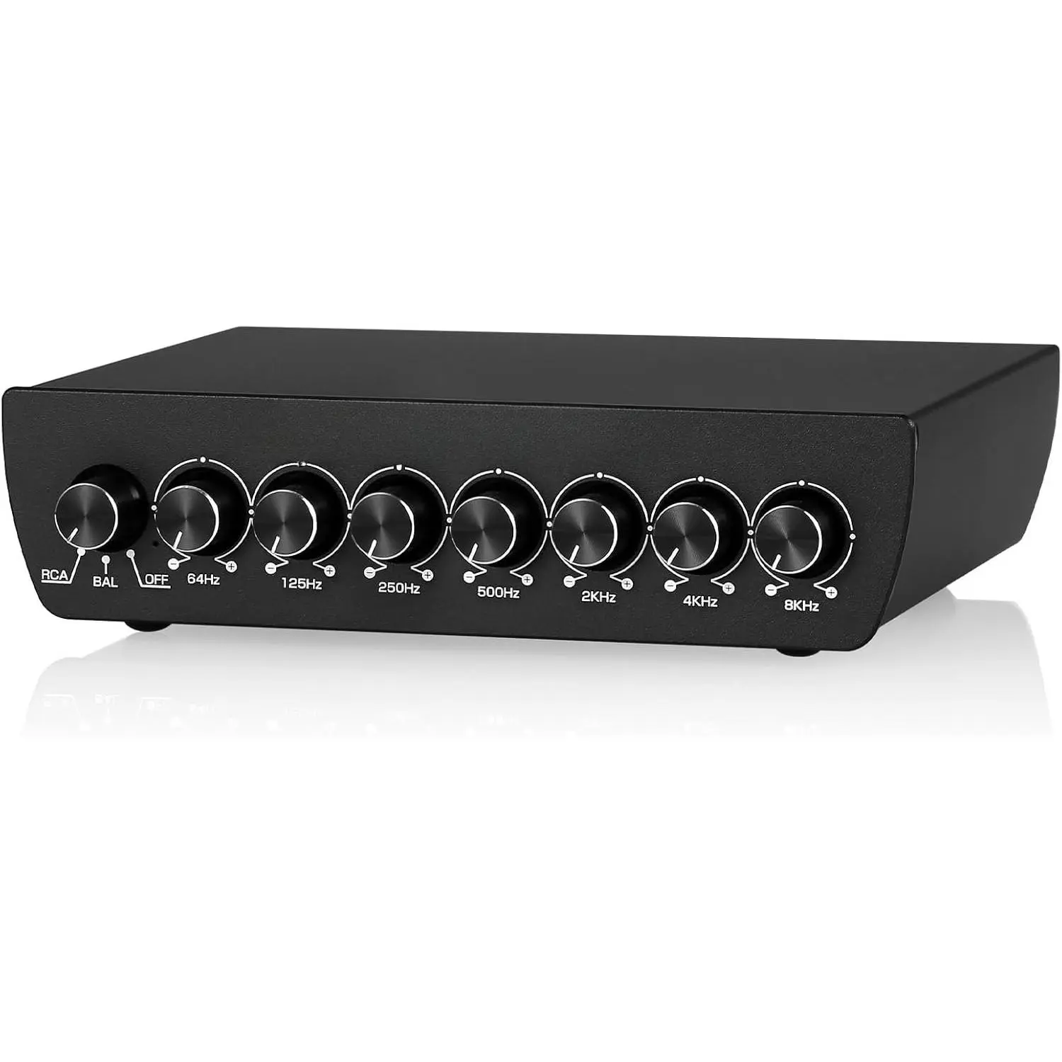 7 Band Equalizer Balanced EQ  Preamp with XLR RCA Input and Output for  Stereo, Amplifier, Computer Speaker (T7)