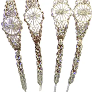 Brazalete Virgen de Guadalupe Color Oro Handcrafted with Intricate Design and Gold Tone Finish