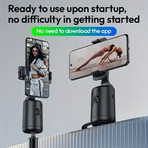 Smart Phone Gimbal Stabilizer, Full Auto Tracking, Ai Face Follow, Live Streaming, Selfie, Desktop Phone Stand, Intelligent Stabilizer