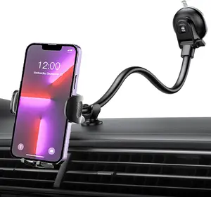Car 14'' Gooseneck Car Phone Holder,Heavy Duty Phone Holder for Truck, [Flexibile Long Arm] Multi-functional Car Navigation Bracket, Windshield Car Phone Mount Suction Cup
