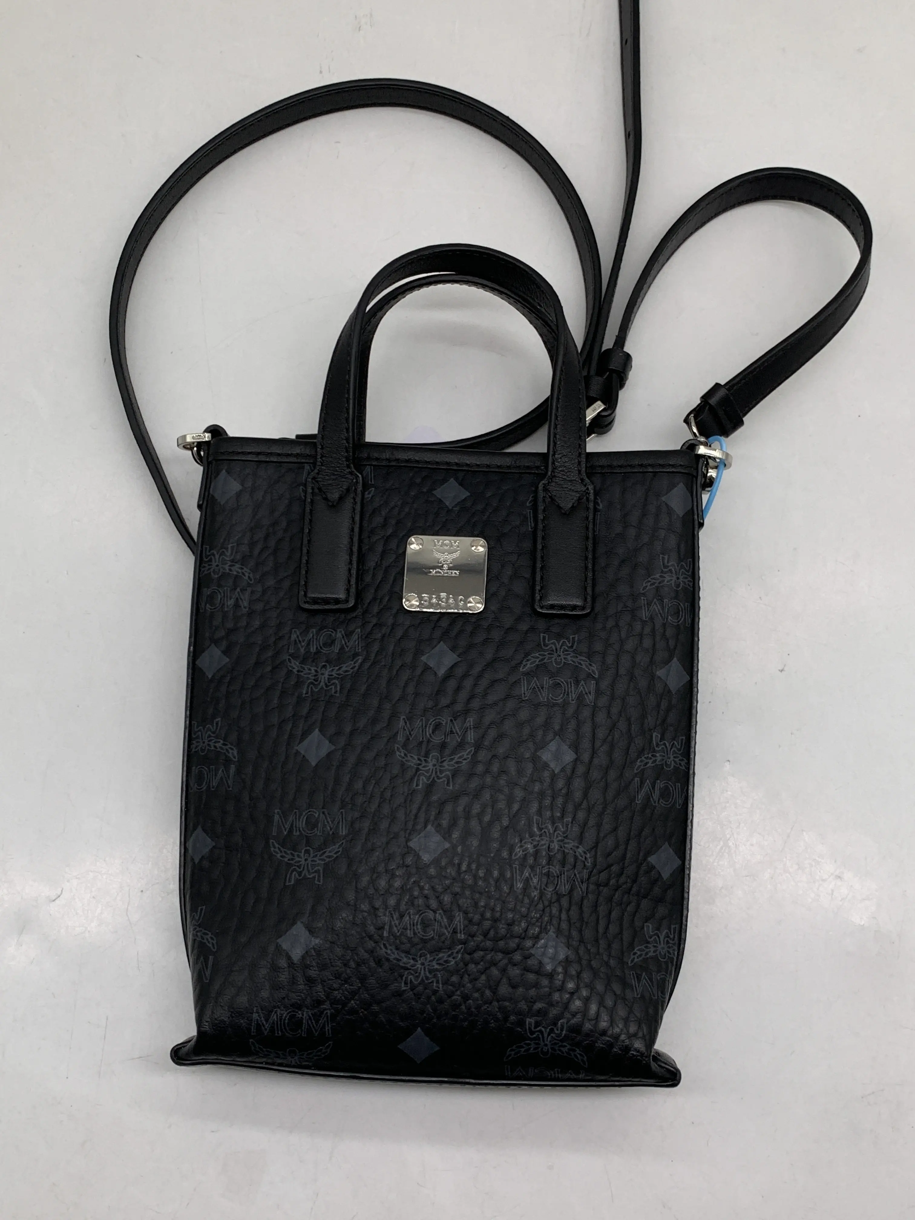 Pre-owned MCM Classic Visetos Vertical Mini Tote Bag/SD05608557/8557