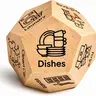 Dice Dozen 12-Sided Chore Dice (3cm Pocket Size) – Fun Cleaning Helper for Families & Kids – Pick Random Chores Like Dishes, Laundry, Sweep, Trash, Pet Care – Make Cleaning Playful & Easy!